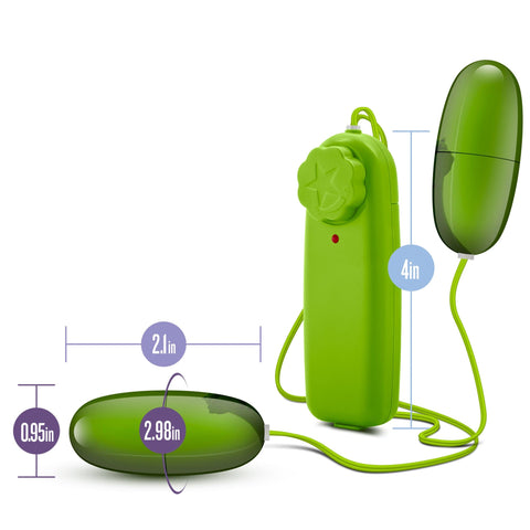 B Yours Double Pop Eggs Lime Vibrating Pleasure Set BULLETS