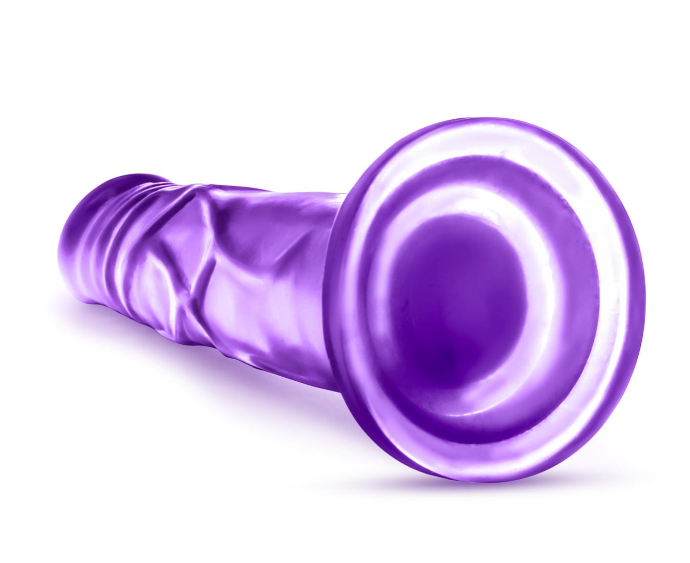 B Yours Sweet N Hard Purple Realistic 7.5" Dildo with Suction Cup Secondary image