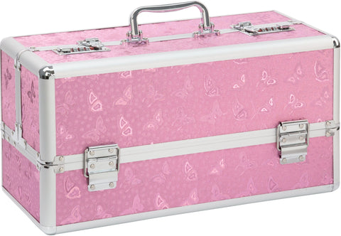 Lockable Large Vibrator Case in Pink for Secure Storage and Travel Adult Toy Storage