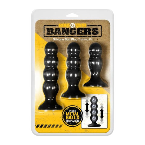 Bangers Silicone Ass Training Kit 3 Piece Butt Plugs