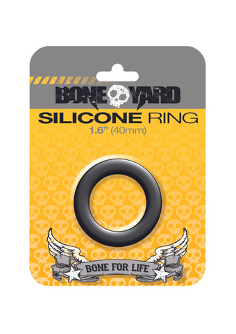 Boneyard Silicone Ring 40mm Black for Men Cockrings