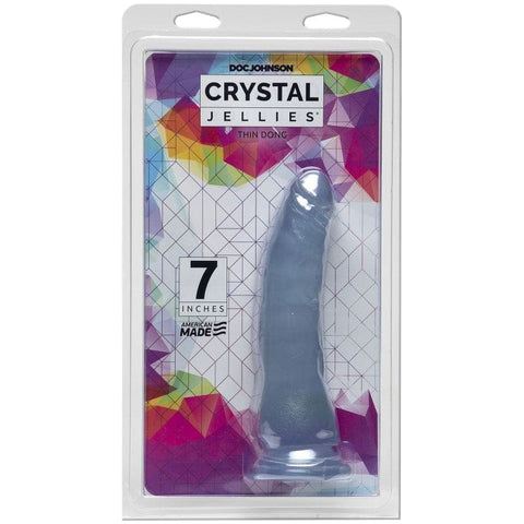 7 In Thin Dong Clear - Slim Tapered Design with Suction Cup DONGS