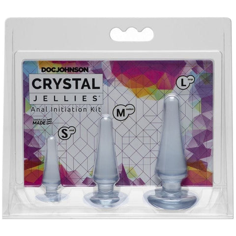 Anal Initiation Kit Clear with 3 Sizes for Beginners > Anal Range > Butt Plug Kits
