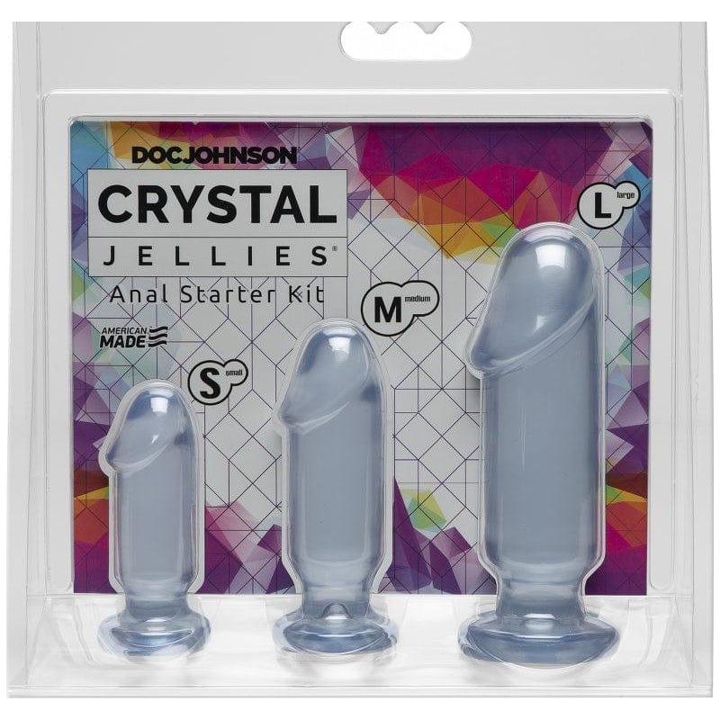 Anal Starter Kit Clear Three Sizes for Beginner Comfort > Anal Range > Butt Plug Kits