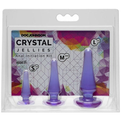 Anal Initiation Kit Purple with 3 Sizes for Beginners > Anal Range > Butt Plug Kits