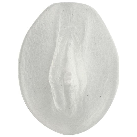 Palm Pal Ultraskyn Pussy Frosted Clear 6 Inch Masturbator Strokers - Manual