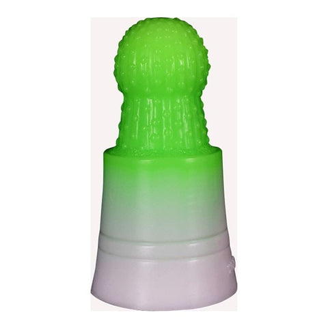 Prickly Pear Anal Plug Green 16.5x8.2cm Silicone Fantasy Dongs