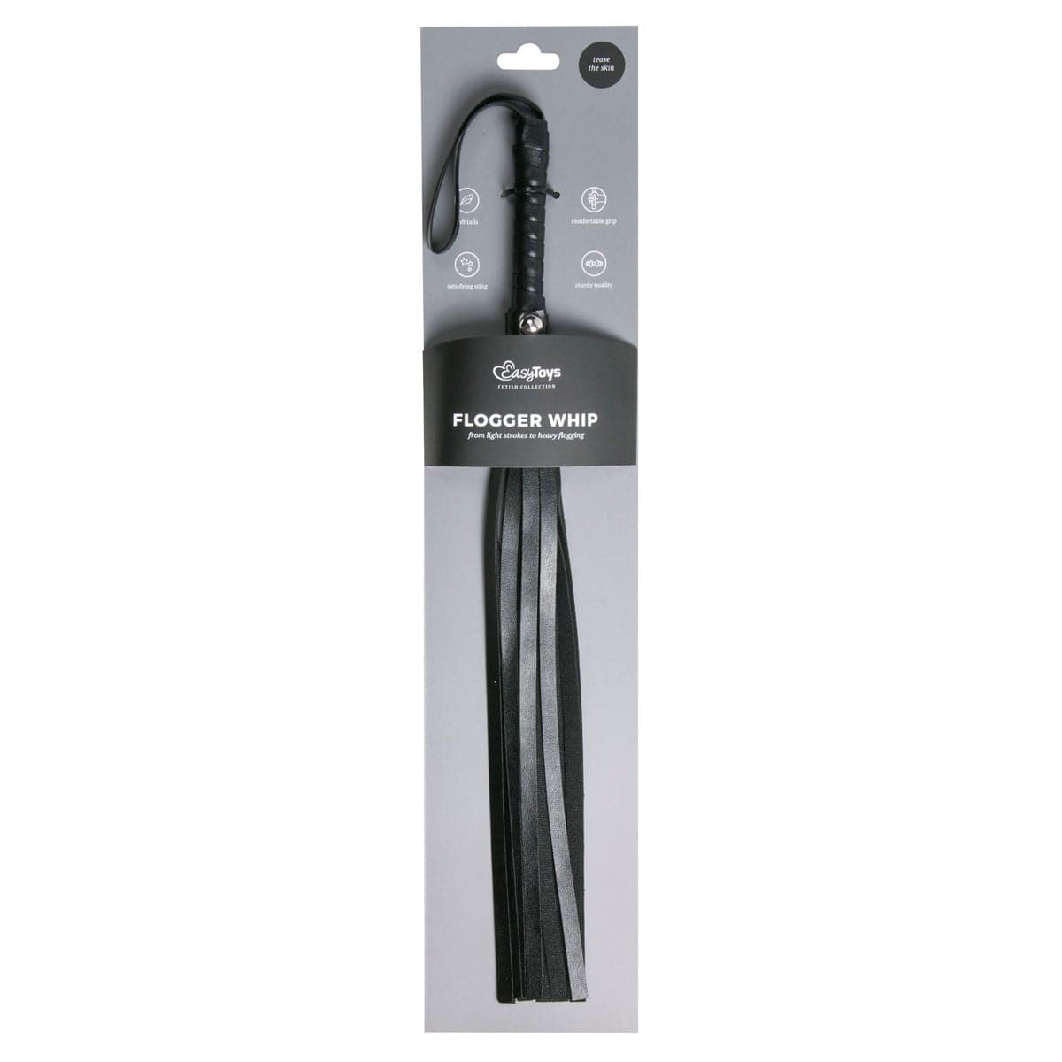 Flogger Whip Leather for Intimate Experiences and Sensual Play Whips & Paddles