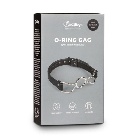 Metal O-Ring Mouth Gag for Bondage and Sensory Play Gags