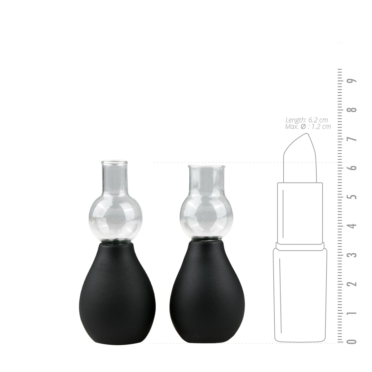 Nipple Sucker Black Two Piece Set for Enhanced Stimulation Black Nipple Suckers