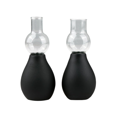 Nipple Sucker Black Two Piece Set for Enhanced Stimulation Nipple Suckers