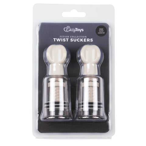 Nipple And Clit Suckers Medium 2 Piece Set Clear Nipple Suckers
