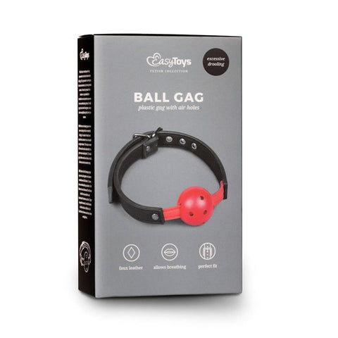 Ball Gag With Red PVC Ball Gags