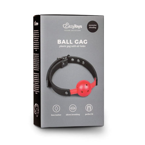 Ball Gag With Red PVC Ball Gags