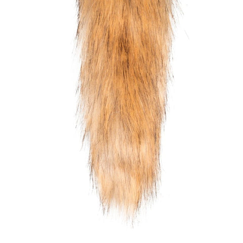 Fox Tail No 1 Silver Plug with Faux Fur Tail and Aluminum Butt Plug Tails