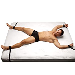 Adjustable Bedroom Restraint Kit Black for Couples Restraints