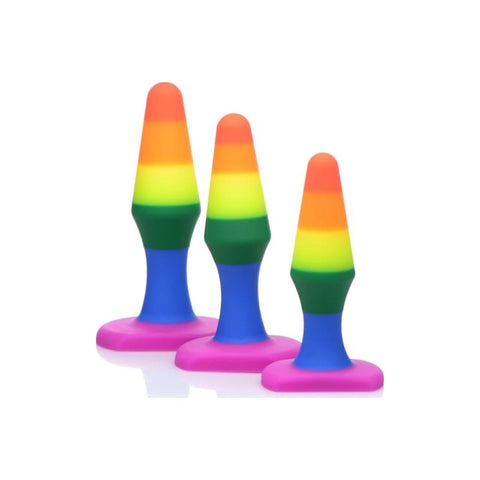 Rainbow Ready Anal Trainer Set for Beginners and Experienced Users Butt Plugs