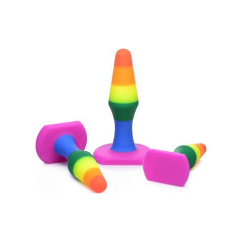 Rainbow Ready Anal Trainer Set for Beginners and Experienced Users Butt Plugs