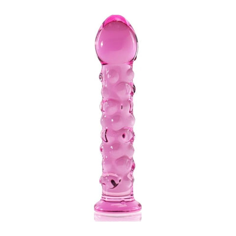 Glass Romance 2 Pink 7in Luxury Glass Dildo for Sensation DONGS Glass