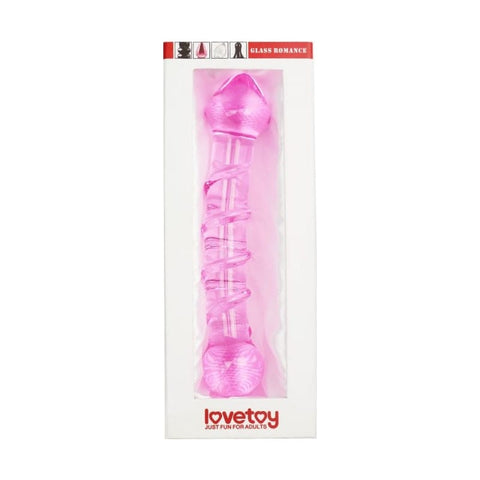 Glass Romance 5 Pink 7in Luxury Glass Dildo 7 Inches DONGS Glass