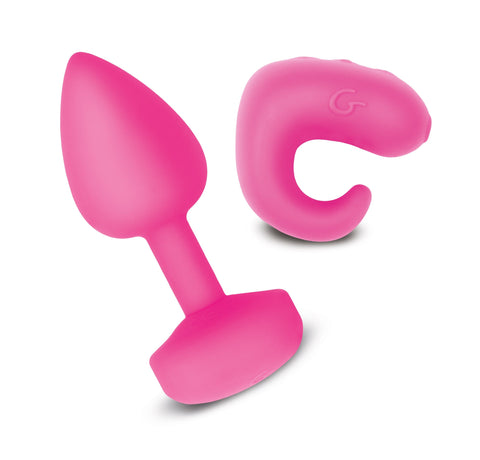 Gkit Sunny Raspberry Remote Control Vibrator 3cm Diameter Butt Plugs - Vibrating