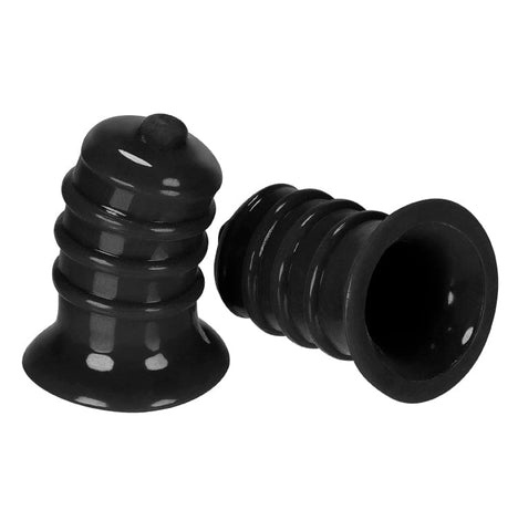 Elong Wide Base Nipsucker Black Adult Sex Toy Nipple Suckers