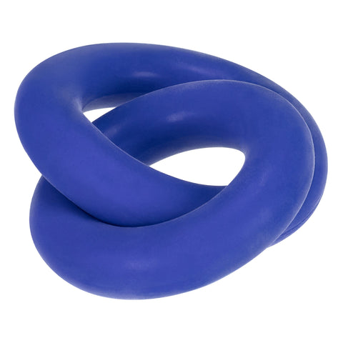 Duo Linked Cock and Ball Rings by Hunkyjunk Cobalt COCK RING Set