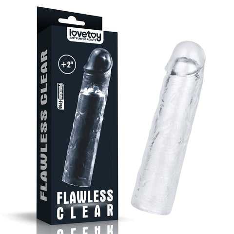 Clear Penis Extender Sleeve for Enhanced Length and Girth SLEEVES