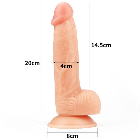 The Ultra Soft Dude 20.3 Centimeter 8 Inch Dong Adult Sex Toy Dongs Realistic