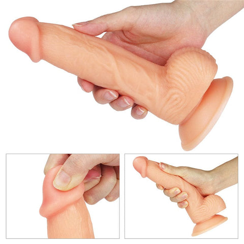 The Ultra Soft Dude 20.3 Centimeter 8 Inch Dong Adult Sex Toy Dongs Realistic