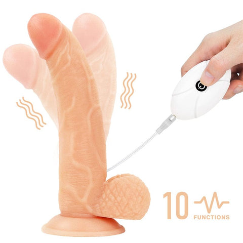 Ingen Vibrating Easy Strap-On Set 21.6 cm 8.5 Inch Vibrating Dildo STRAP-ONS