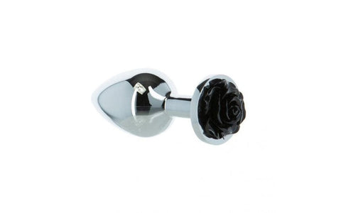 Black Rose 3 Inch Metal Butt Plug > Anal Range > Jewel Butt Plugs