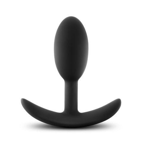 Luxe Wearable Vibra Slim Plug Small Black 3.5 Inch Length Butt Plugs - Vibrating