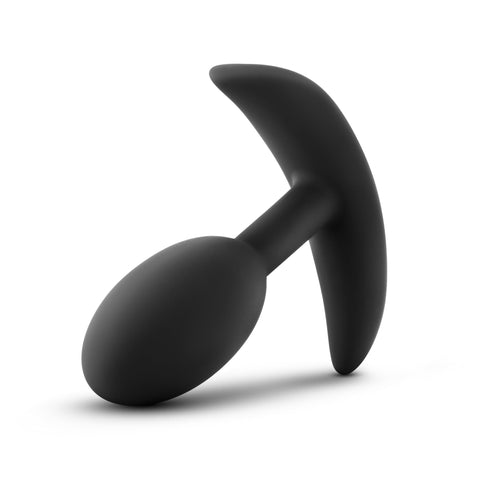 Luxe Wearable Vibra Slim Plug Small Black 3.5 Inch Length Butt Plugs - Vibrating