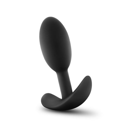 Luxe Wearable Vibra Slim Plug Small Black 3.5 Inch Length Butt Plugs - Vibrating