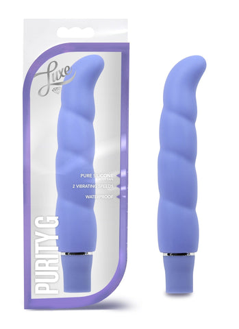 Luxe Purity G Periwinkle 6.25 Inch Vibrator Silicone Vibrators
