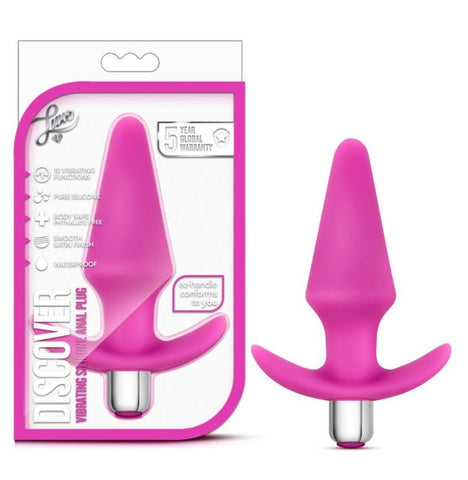 Luxe Discover Pink Anal Plug with 10 Vibrating Functions Butt Plugs - Vibrating