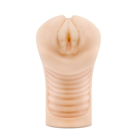 M for Men Cherri Beige 6.25 Inch Hand Held Masturbator Strokers - Manual