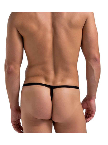 Tape Measure Novelty G String Black for Men Mens G-Strings