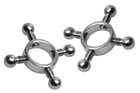 Rings of Fire Stainless Steel Nipple Press Set Nipple Clamps