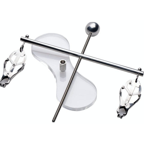 The Tower of Pain Nipple Squeeze and Pull Device Nipple Clamps