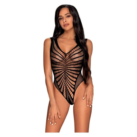 Black Teddy with High Cut Bottom Teddies