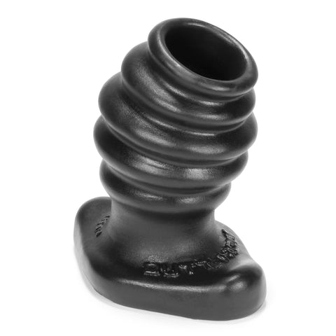Butthole 2 Hollow Plug Medium Black Silicone Adult Toy Butt Plugs - Hollow