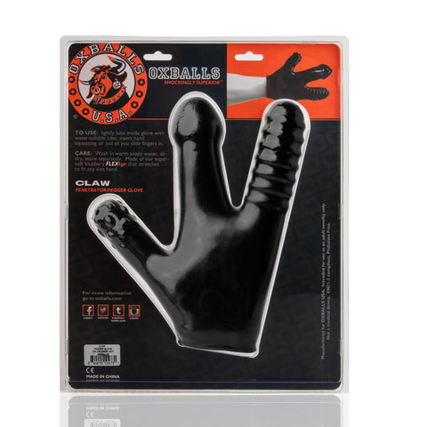 Claw Glove Black for Ultimate Pleasure and Control Medical Themed