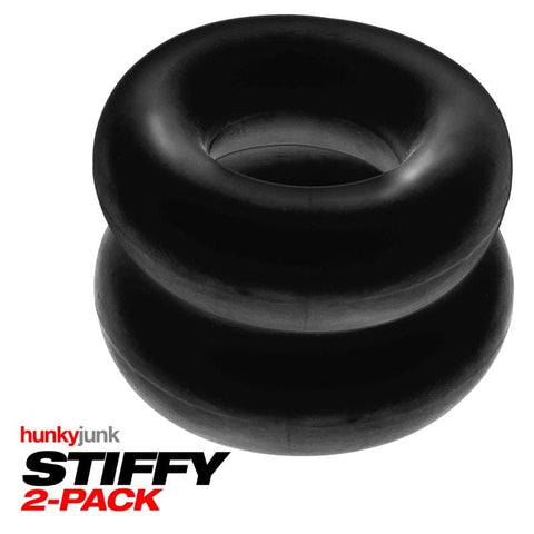Stiffy 2 Piece Bulge Cockrings by HunkyJunk Tar Ice Cockrings