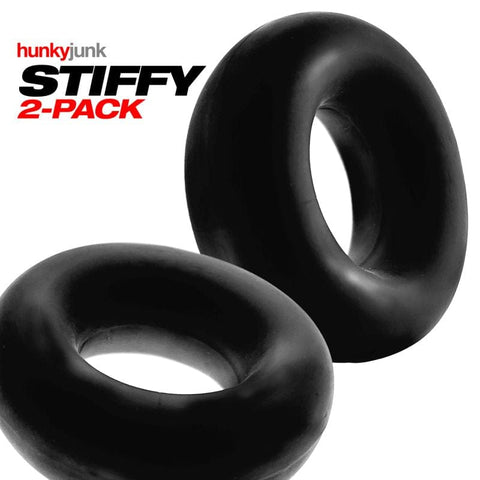 Stiffy 2 Piece Bulge Cockrings by HunkyJunk Tar Ice Cockrings