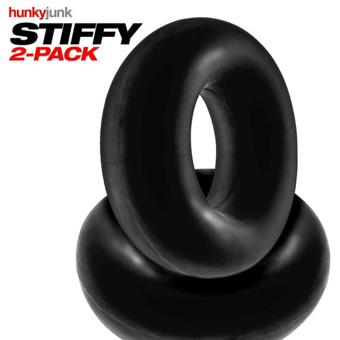 Stiffy 2 Piece Bulge Cockrings by HunkyJunk Tar Ice Cockrings