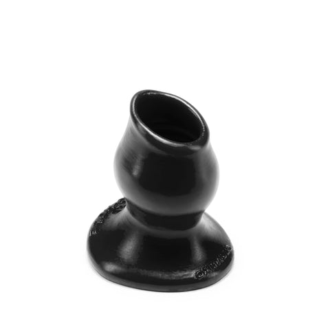 Pighole 1 Hollow Plug Small Black Silicone Butt Plugs - Hollow
