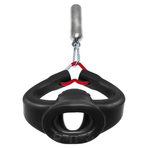 Tug Pull Down Ballstretcher Black Silicone Adult Sex Toy Ball Stretcher