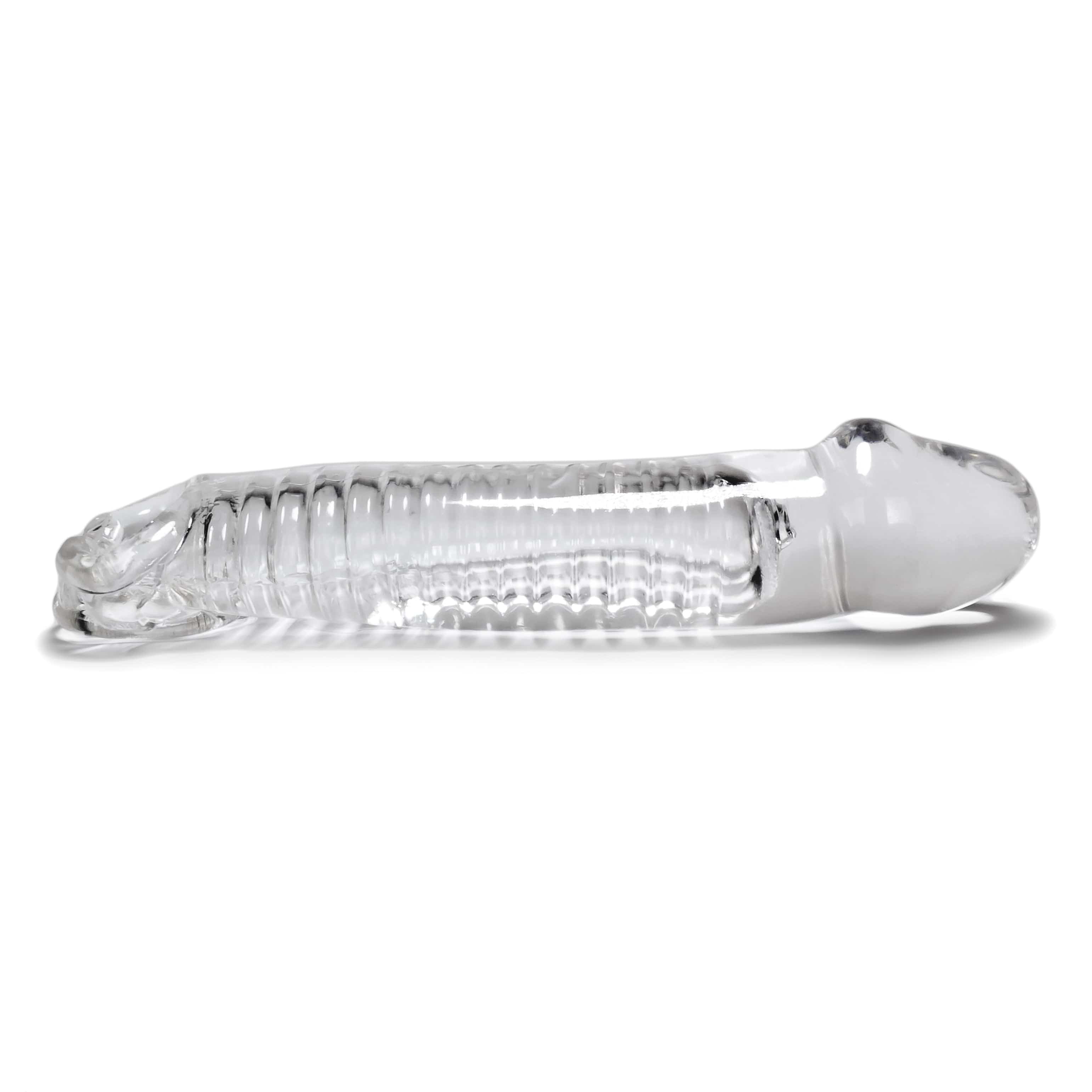 Muscle Cocksheath Clear 9.25 Inch Length for Enhanced Pleasure SLEEVES